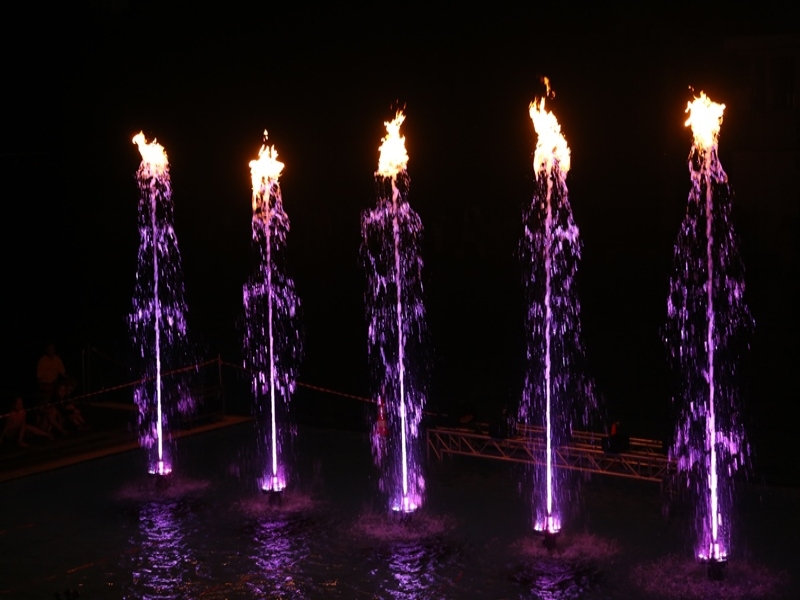 Flame fountains